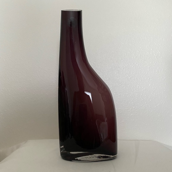 IKEA Accents Ikea Purple Plum Okkso Encased Glass Bud Vase Hand